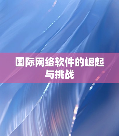国际网络软件的崛起与挑战