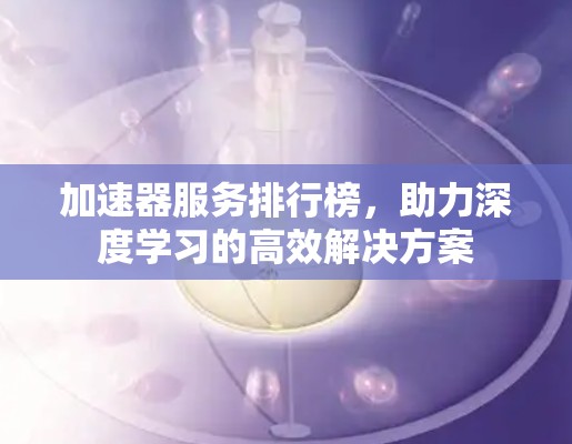 加速器服务排行榜，助力深度学习的高效解决方案