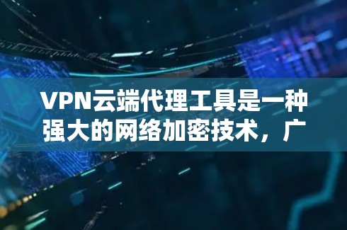 VPN云端代理工具是一种强大的网络加密技术，广泛应用于学习、工作和娱乐等领域。以下是对这些工具的详细分析和建议