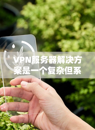VPN服务器解决方案是一个复杂但系统化的网络基础设施，旨在提供安全的数据传输。以下是详细的步骤说明