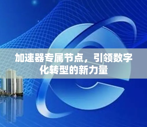 加速器专属节点，引领数字化转型的新力量