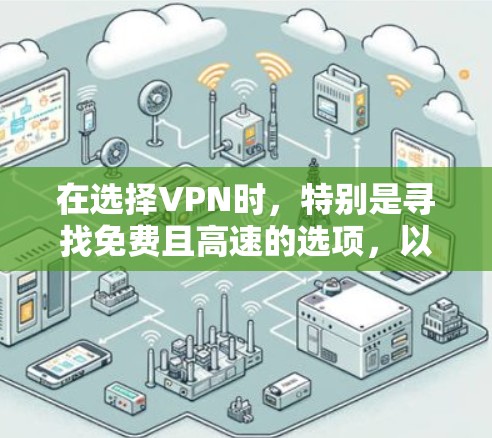 在选择VPN时，特别是寻找免费且高速的选项，以下是一些关键点和建议