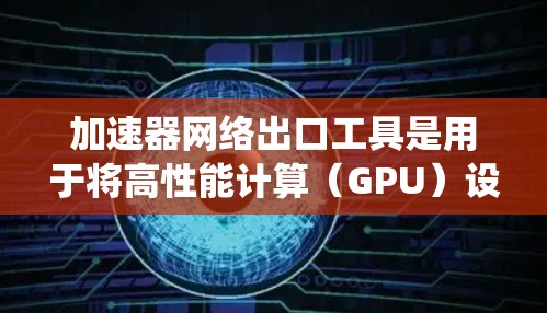 加速器网络出口工具是用于将高性能计算（GPU）设备连接到网络设备或互联网的工具。以下是对该主题的系统性总结