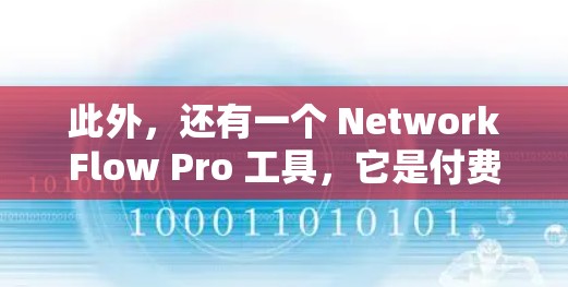 此外，还有一个 NetworkFlow Pro 工具，它是付费的，功能更强大，适合需要更深入分析网络流量的用户。你可以通过 Finder 按钮搜索并下载这个工具包