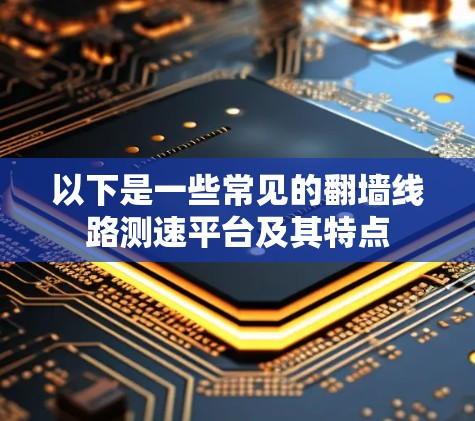 以下是一些常见的翻墙线路测速平台及其特点