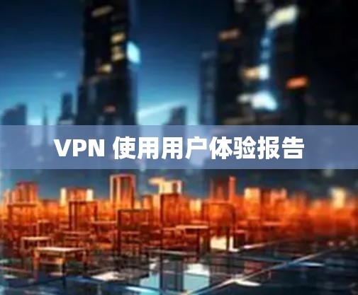 VPN 使用用户体验报告